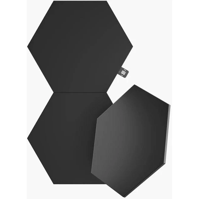 Nanoleaf Shapes Hexagon 3-pak WiFi - Sort
