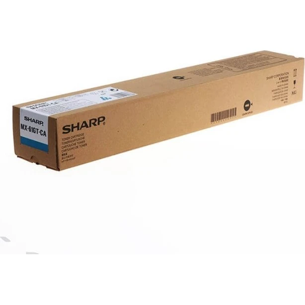 Sharp Toner MX-61GTCA Cyan 24.000 sider