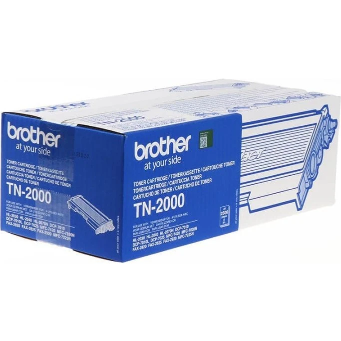 Brother TN-2000 toner, sort — 2.500 sider