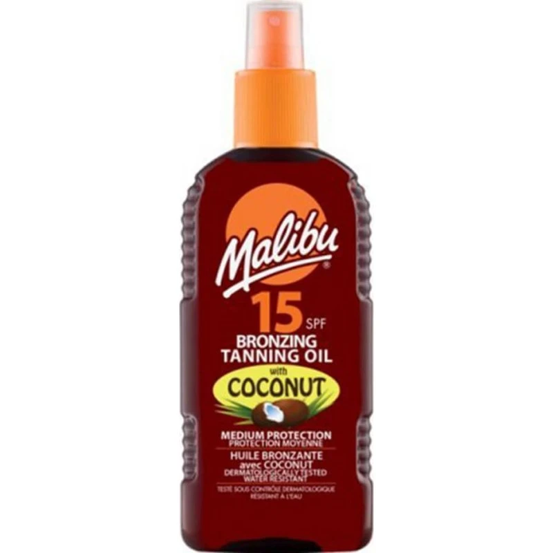 Malibu Bronzing Tanning Oil Coconut SPF15 200 ml