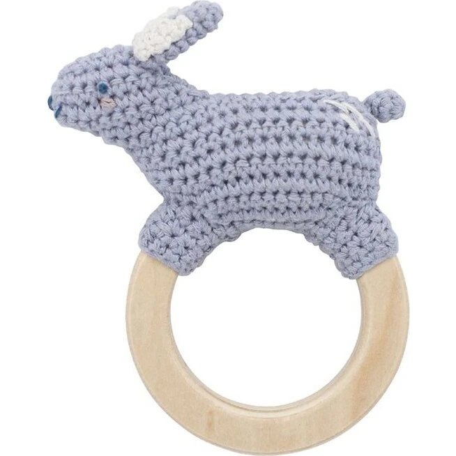 Sebra hæklet rangle Bluebell kanin på træring