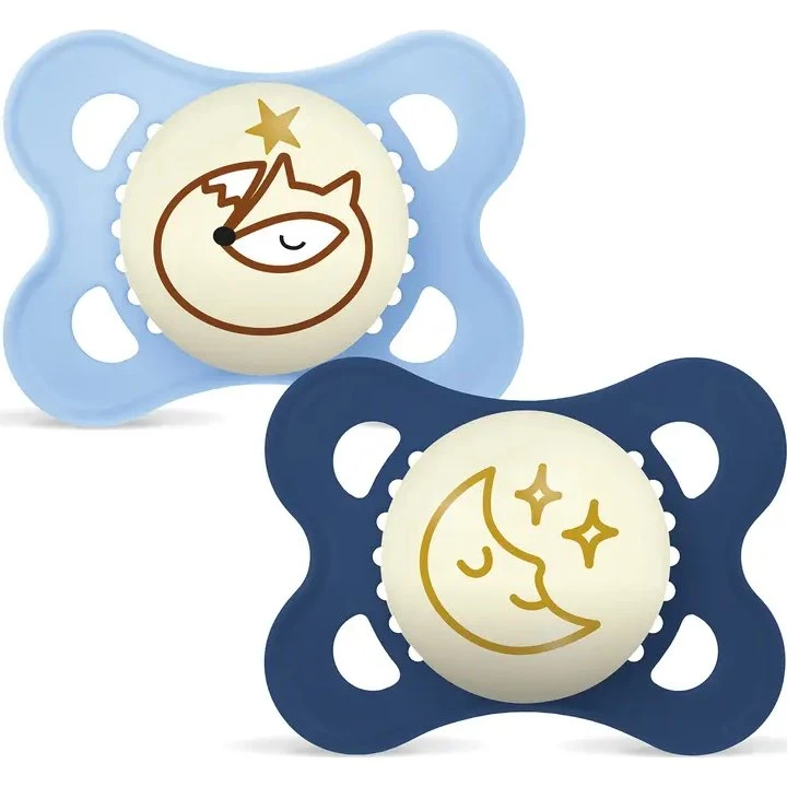 MAM Original Night Silk 0-6 m 2-pak – blå