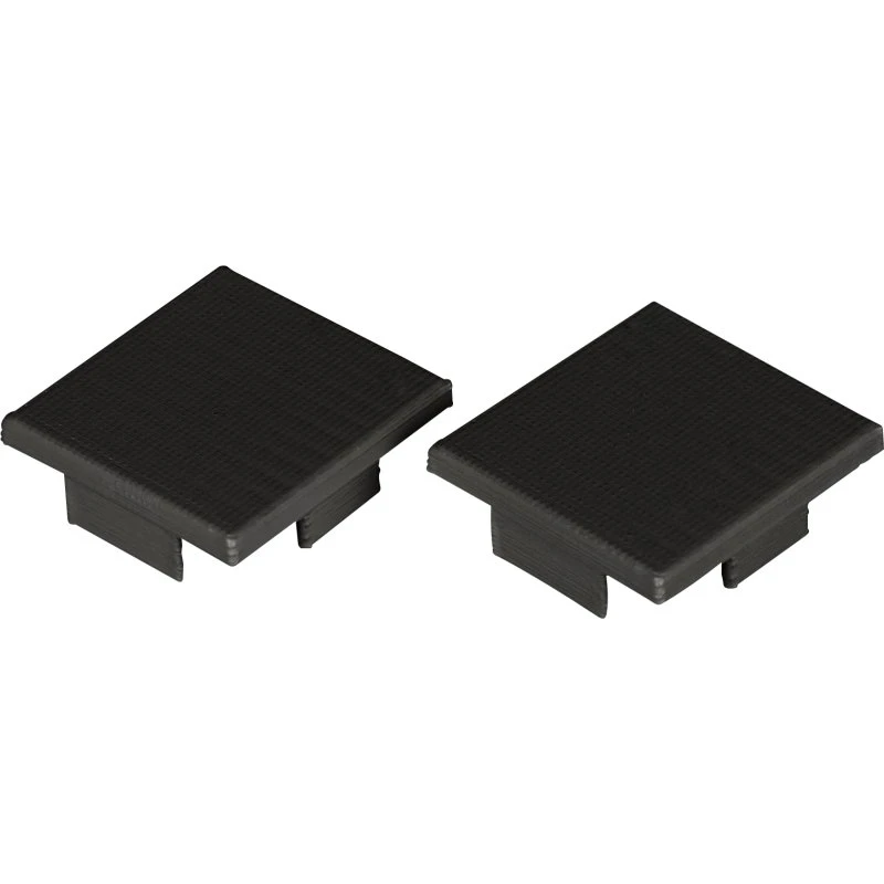 Art Endestykke High sortlakeret aluminium, 2 stk