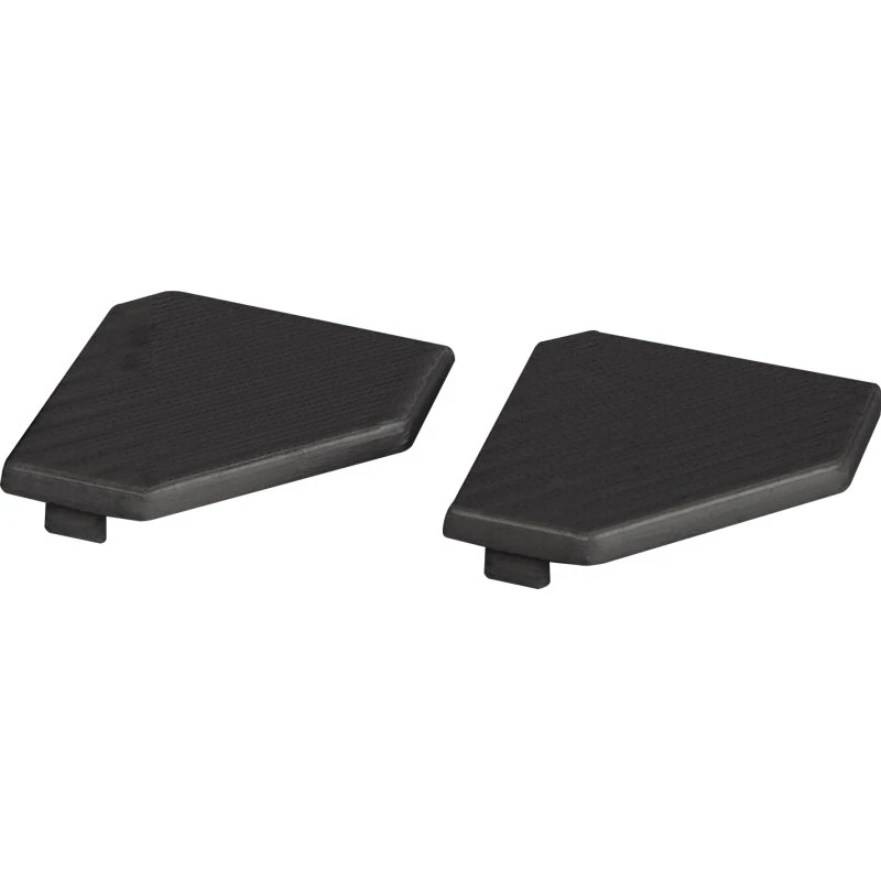 Art Endestykke Corner Sort 2 stk