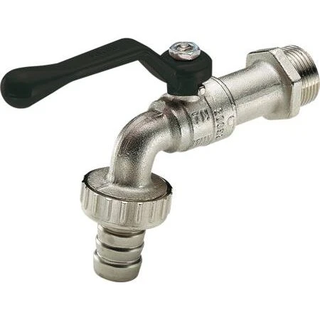 Solar Plus 3/4" spulehane m. slangeforskruning, sort greb