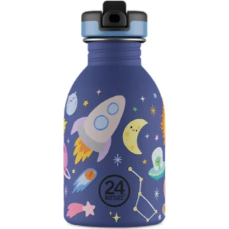 24bottles Urban Bottle Space Friends - Blå 250 ml