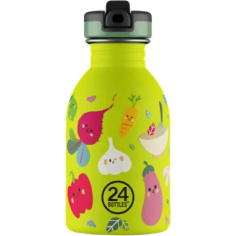 24Bottles Urban Bottle Kids Veggie Friends Lime 250 ml