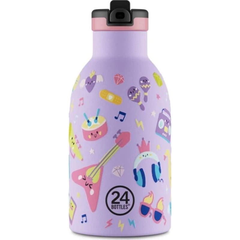 24Bottles Clima Music Friends 330 ml – lilla
