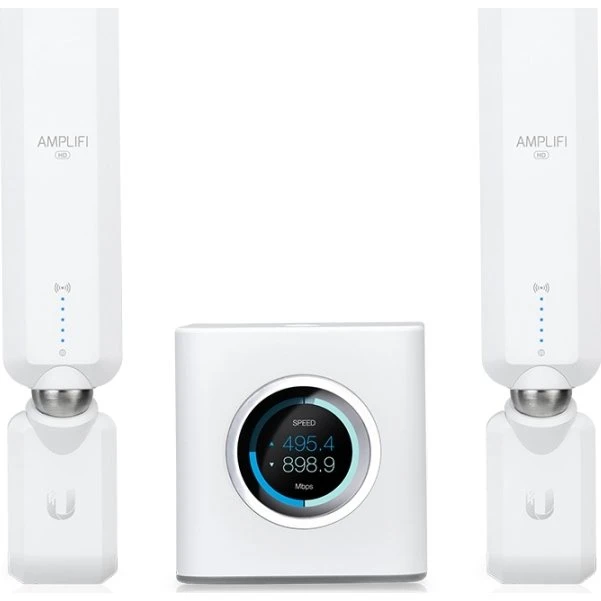 Ubiquiti AmpliFi HD Router med 2 mesh‑punkter, hvid