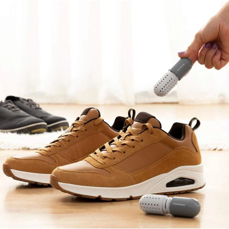 InnovaGoods 2x antilugtkapsler til sko, grå