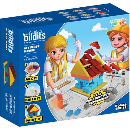 Bildits Mit Første Hus byggesæt – 82 dele, 6+ år