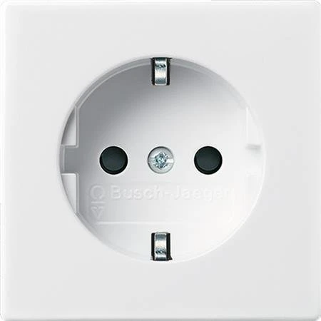 B55 afdækning til stikkontakt, mat hvid 9010