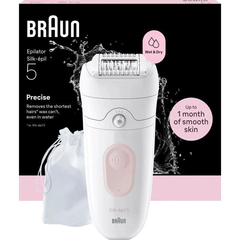 Braun Silk-épil SE5-011 epilator – Flamingo Pink (Wet & Dry)
