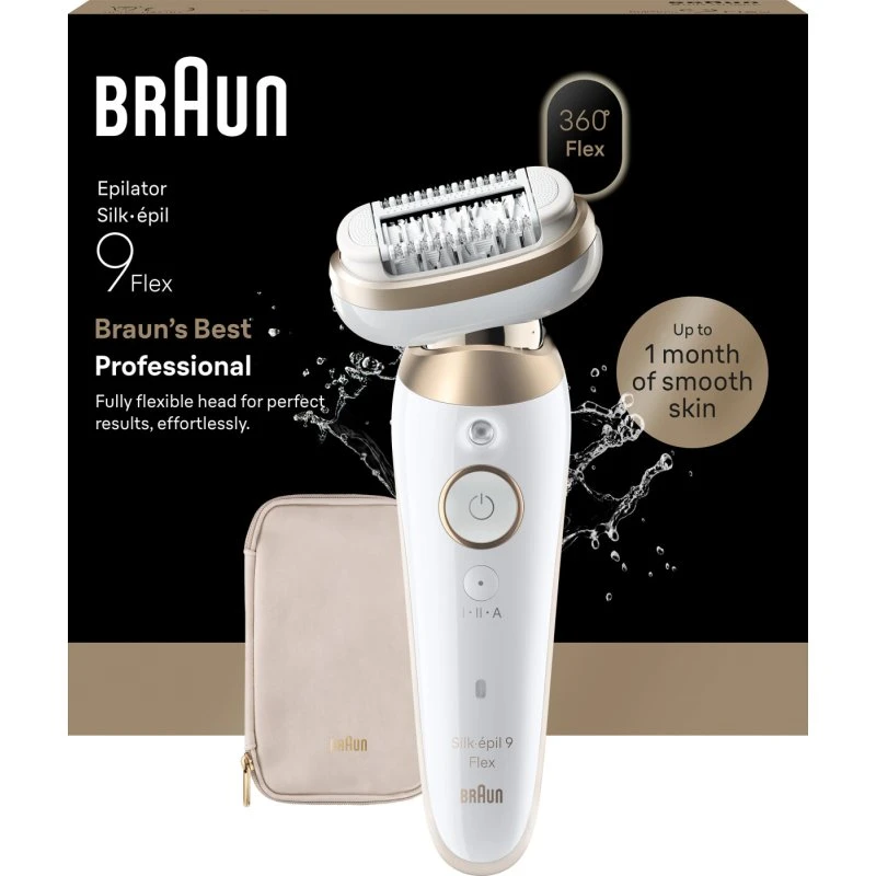 Braun SES9-011 Silk·épil 9 Flex 3D Epilator – Gold