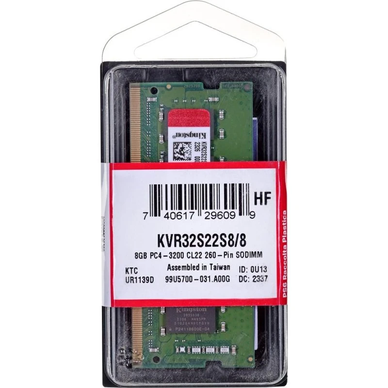 Kingston ValueRAM 8 GB DDR4 3200 MHz SODIMM