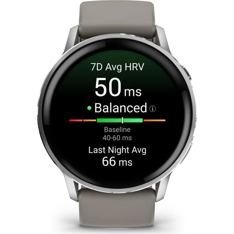 Garmin Venu 4 45 mm Sølv/Grå – 1,4" AMOLED, GPS