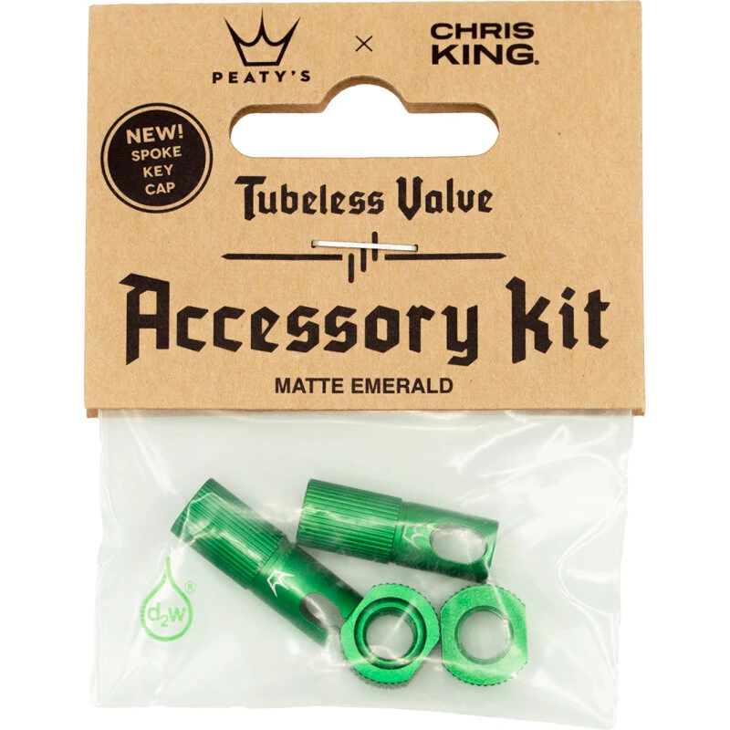 Peatys x ChrisKing Tubeless Ventilkit Emerald