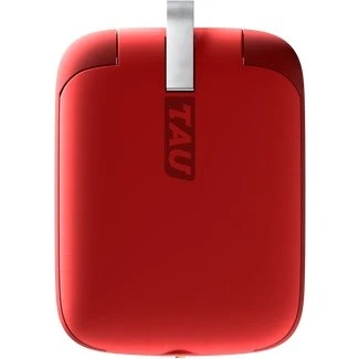TAU Powerbank 1400 mAh – Mars-rød (3-i-1, magnetisk dock)