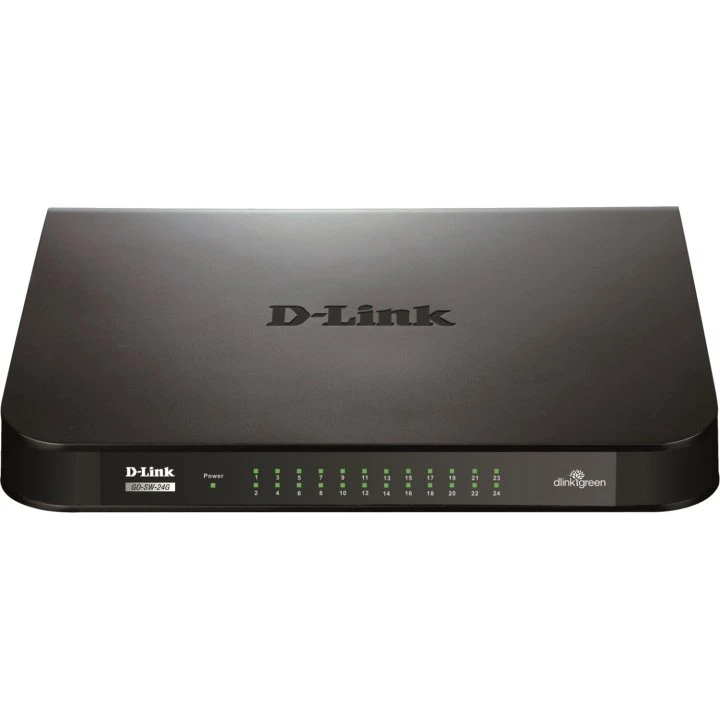 D-Link 24-port Gigabit Easy Desktop Switch – 24x 10/100/1000, sort