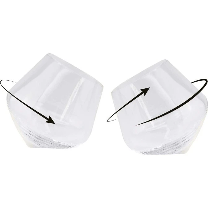 Winkee Rullende whiskyglas, sæt med 2