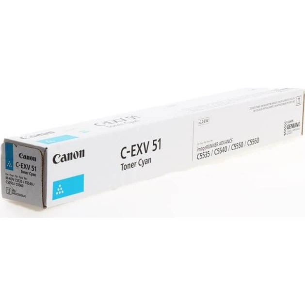 Canon C-EXV51 Cyan toner (0482C002) — 60.000 sider