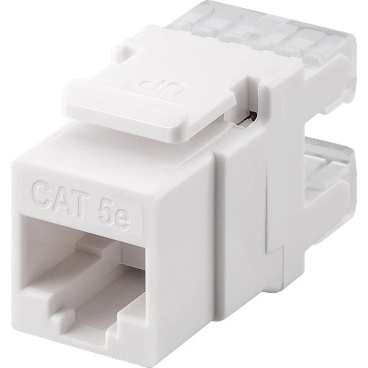 Goobay Keystone RJ45 CAT5e UTP 100 MHz – hvid