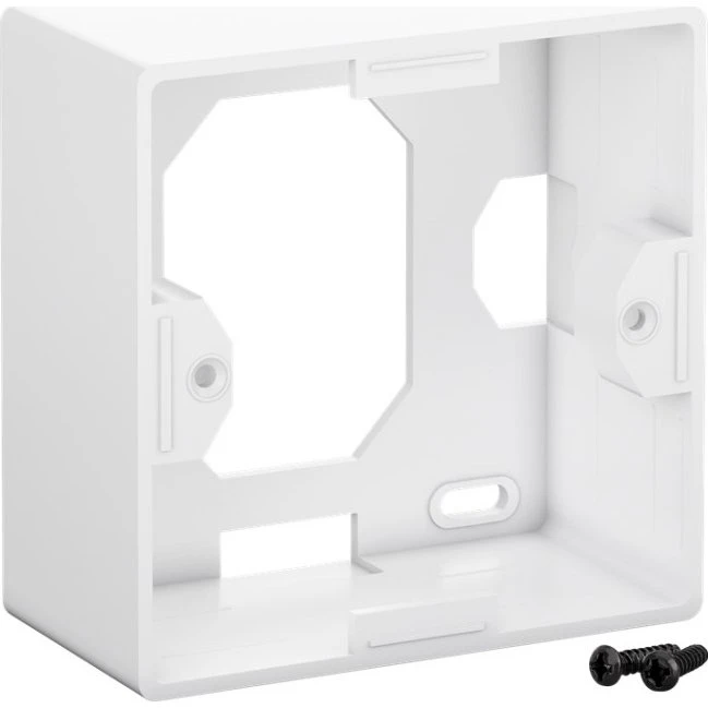Goobay Forgreningsdåse 80x80 mm til Keystone CAT6/6A – Hvid