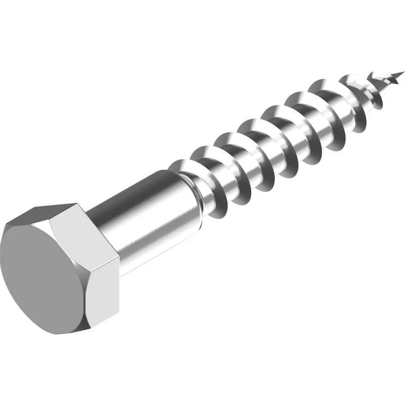 Fransk skrue M6x40 mm A4 SW10 DIN 571