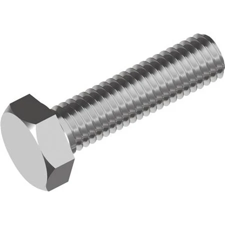 Sætbolt M10x20 mm A4 SW17 DIN933 (uden møtrik)