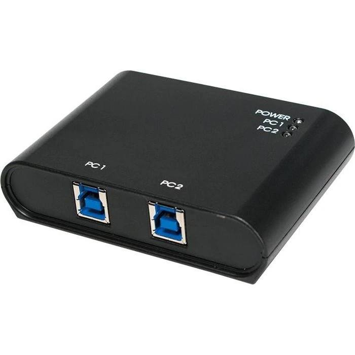 LogiLink 2-port USB-switch USB 3.2 Gen 1 (5 Gbit/s) Type-B, sort