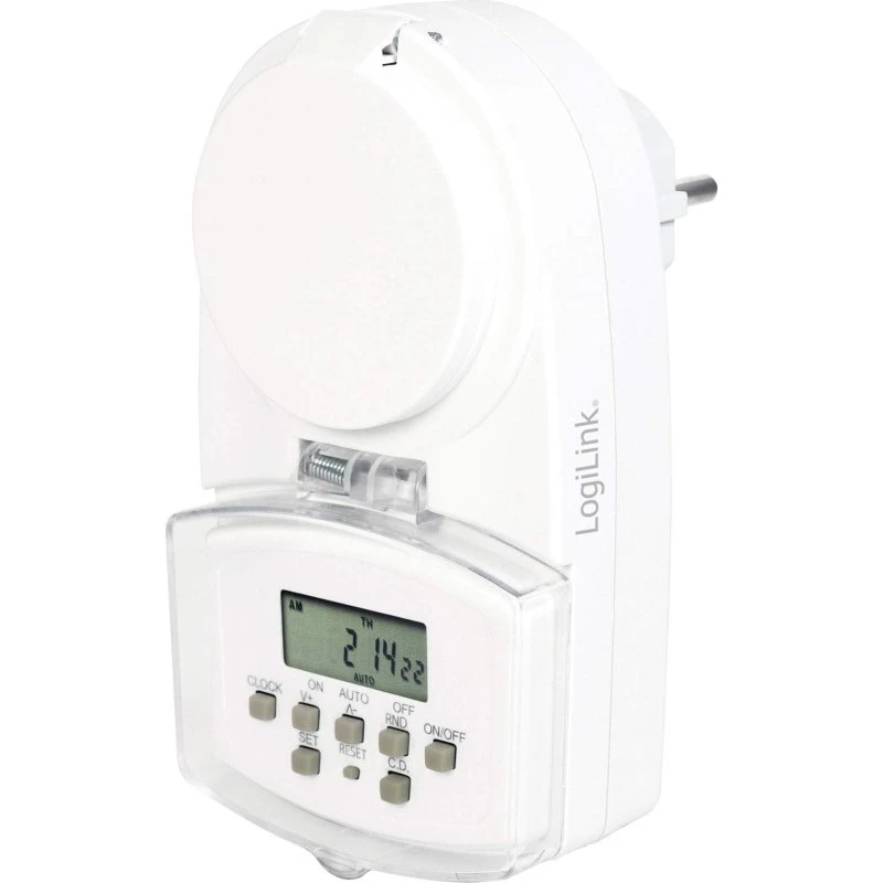 LogiLink Udendørs timer digital 1800W IP44