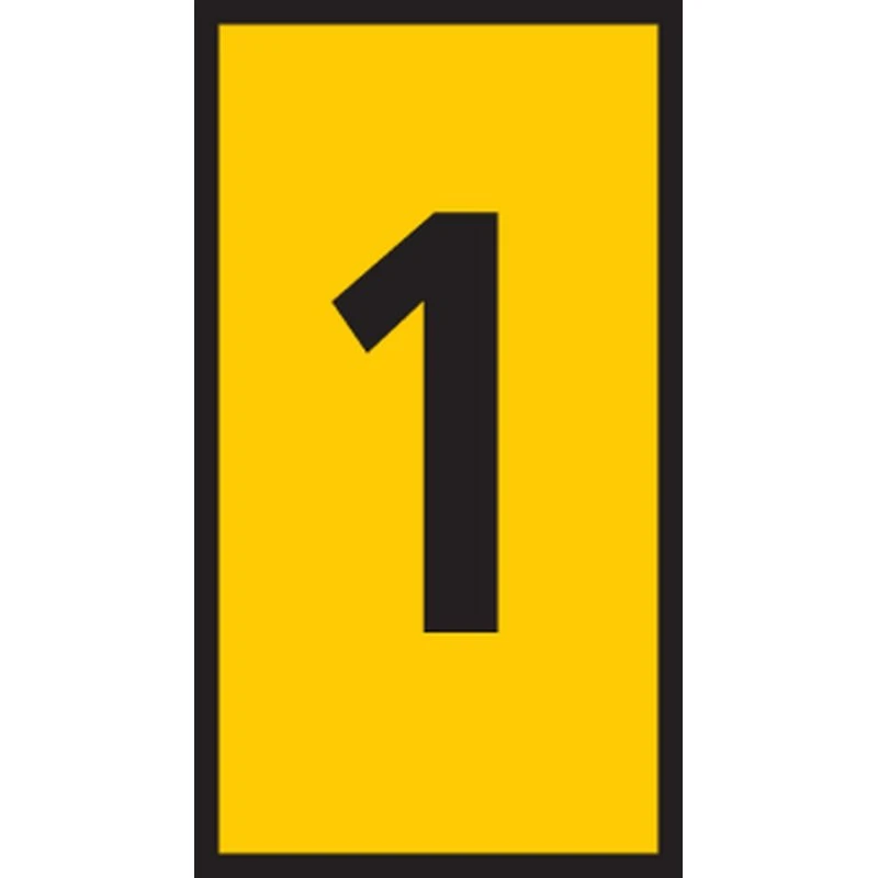 WIC Ledningsmærke 1 gul WIC2 til 1,5–2,5 mm² (200 stk)