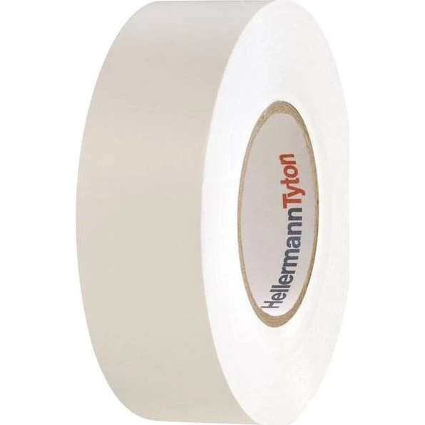 HelaTape Flex 1000+ PVC el-tape hvid 0,18x19 mm 20 m