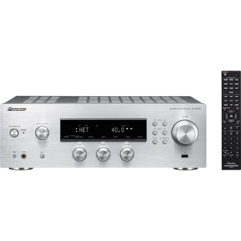 Pioneer SX-N30AE 2.0 Stereo-receiver, Sølv