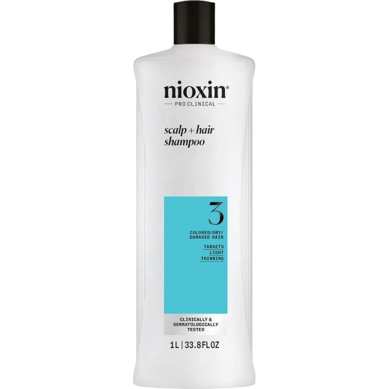 Nioxin System 3 Shampoo 1000 ml til fint, farvet hår