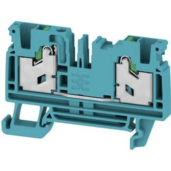 S2C Snap In 2-pol 4 mm² blå gennemgangsklemme