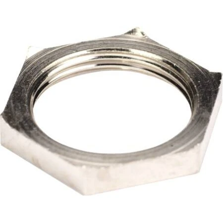 Møtrik M16 Messing Blyfri EMC (forniklet, EN 60423)