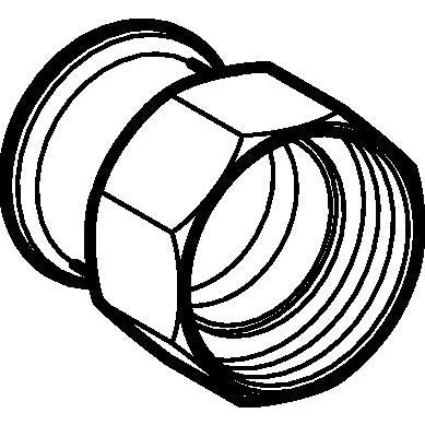 Geberit Mapress FZ overgang 28 mm x 1¼" muffe/muffe