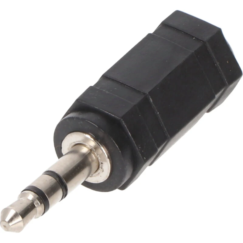 Goobay 3,5 mm han til 2,5 mm jack-adapter, stereo, sort