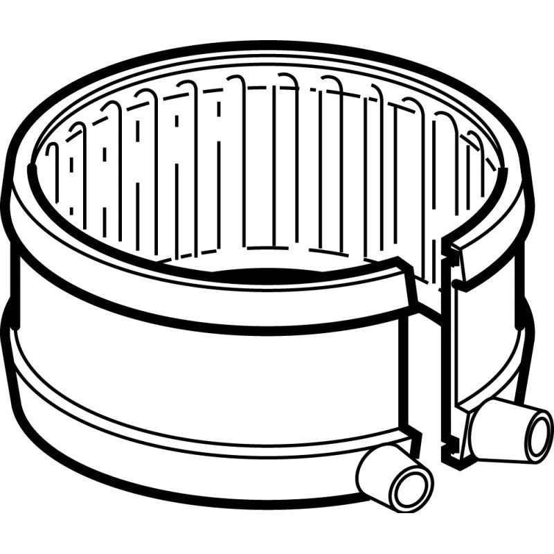 Geberit fixbånd PEH Ø110 mm, sort
