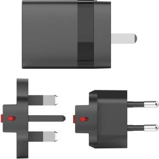Speedlink Rejselader USB‑A & USB‑C 15W til US/UK/EU, sort