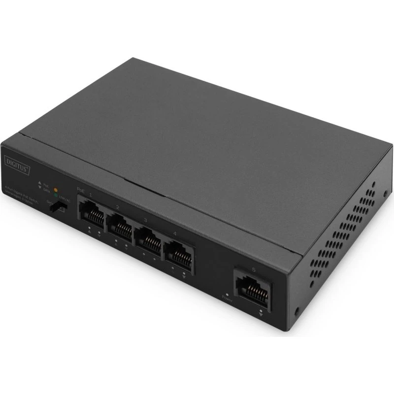 DIGITUS DN-95330-1 Gigabit PoE-switch 4 porte 60W (unmanaged)