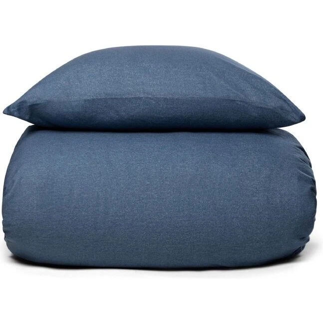 By Night flonel kingsize sengetøj 240x220 Flower Blue