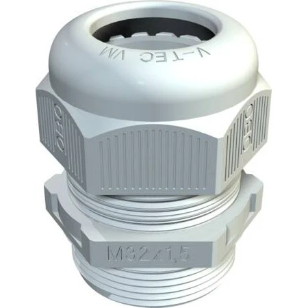 Perfect forskruning M32x1,5 Ø15–21 mm IP68 RAL 7035