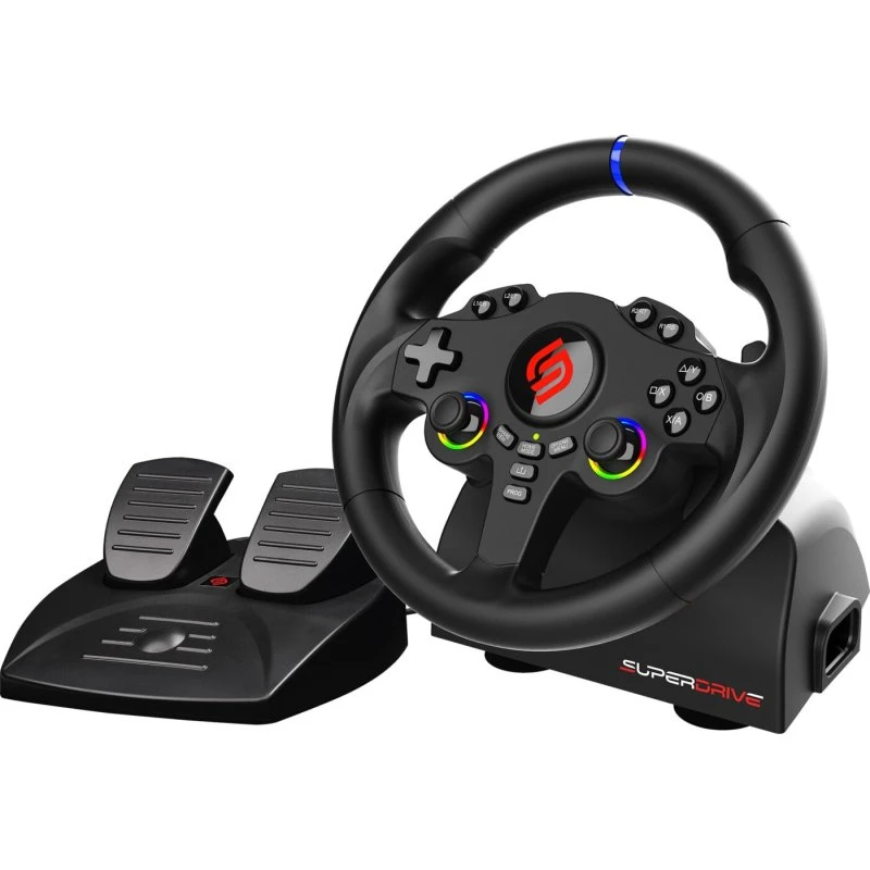 Subsonic 220 RS-5 racingrat med pedaler til PS5/PC, sort