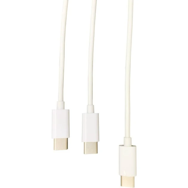 Steelplay Dual Play & Charge-kabel til PS5-controllere - hvid