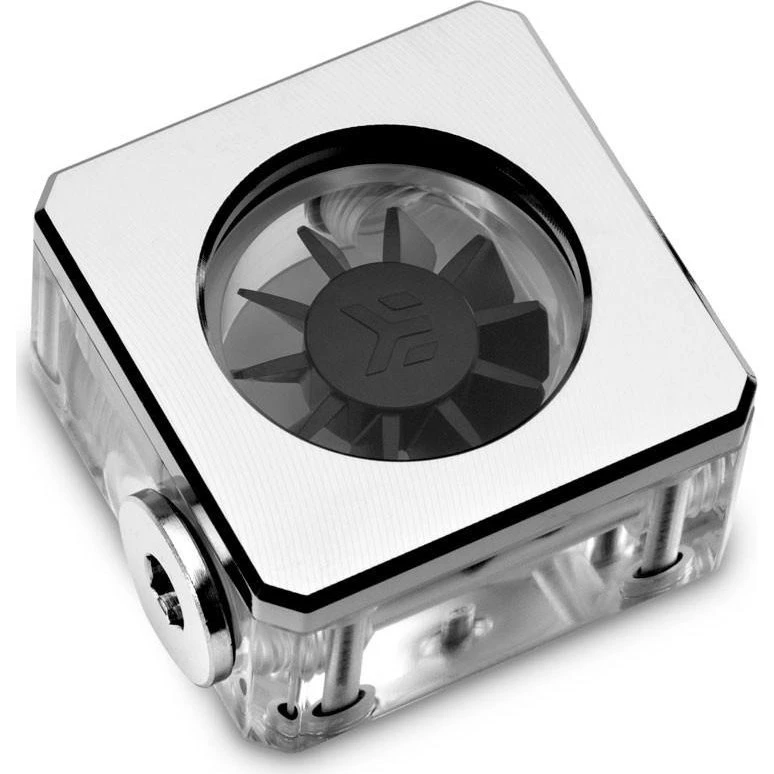 EK Water Blocks vandblok transparent/hvid-sølv 1/4"