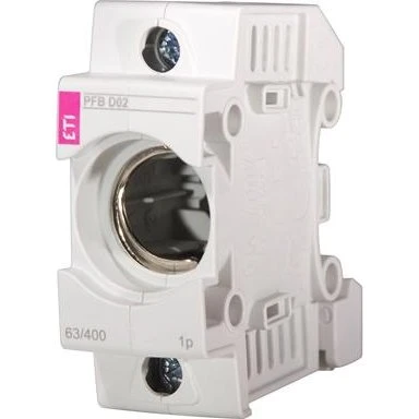 Sikringselement D02 1P 63A 400V m/afdækning