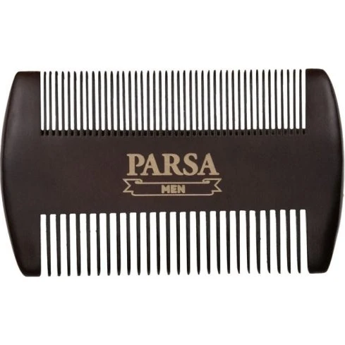 Parsa Beauty skægkam - dobbeltsidet trækam til mænd