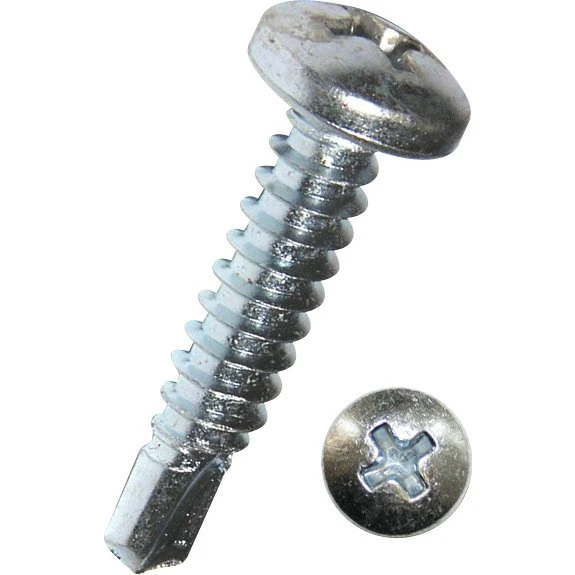 Pladeskrue 3,5x16 mm elforzinket PH2 DIN 7504